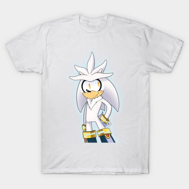 Silver the Hedgehog T-Shirt by DiamondDragnfly